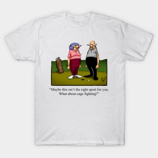 Funny Spectickles Golfing Cartoon T-Shirt